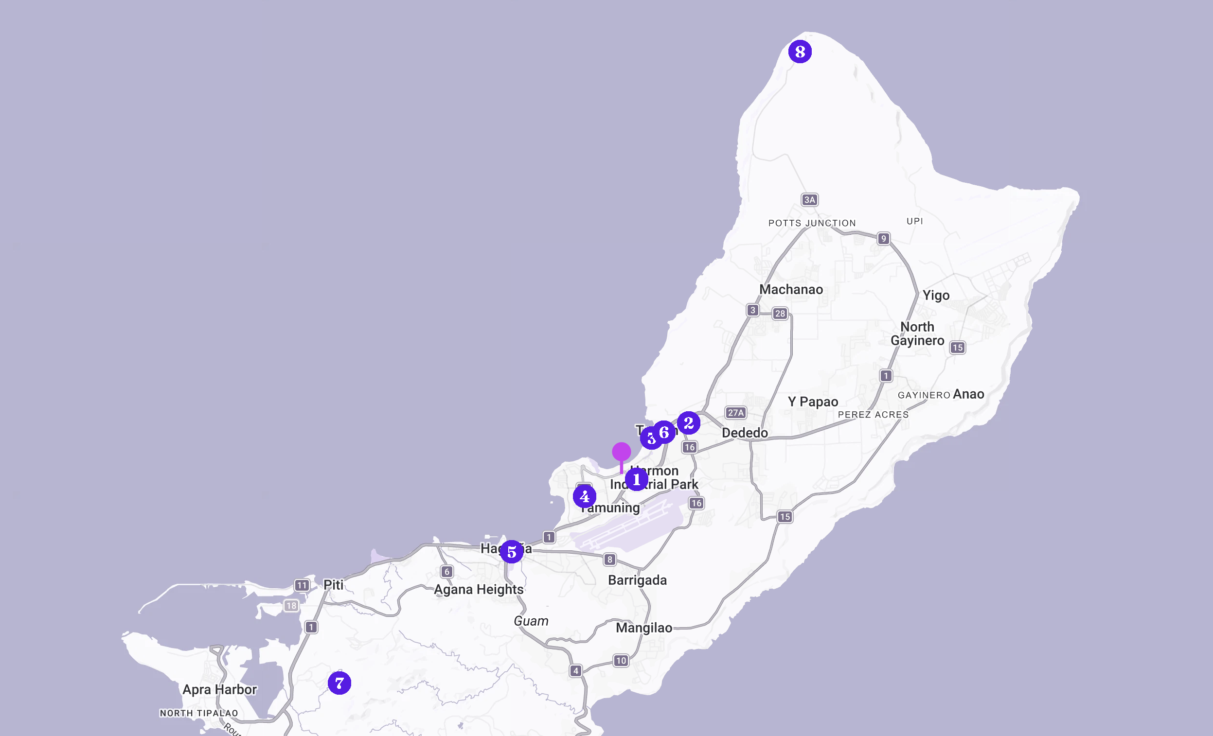 map guam vicinity