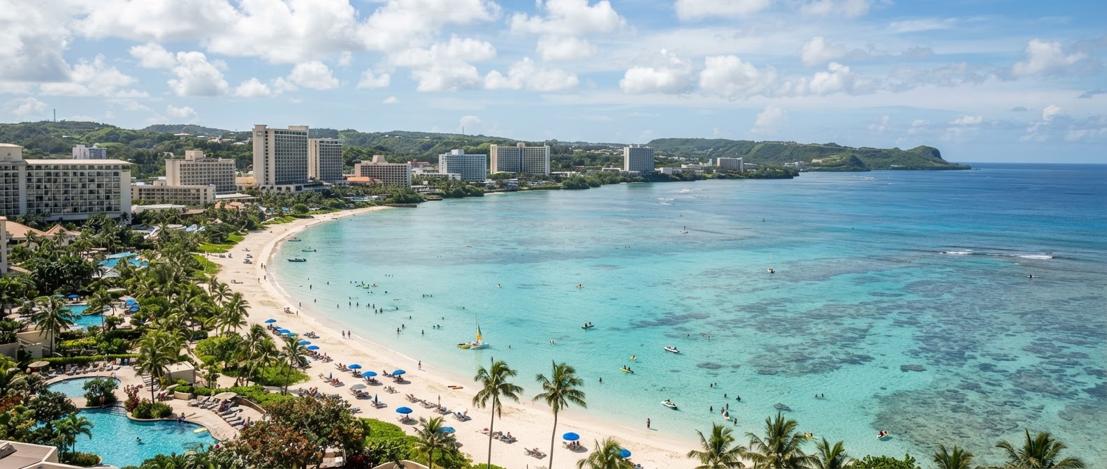 tumon bay aerial